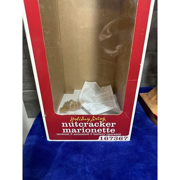 VTG 2001 Holiday Creations Living Nutcracker Marionette Christmas 22” Music Work - Picture 2 of 16